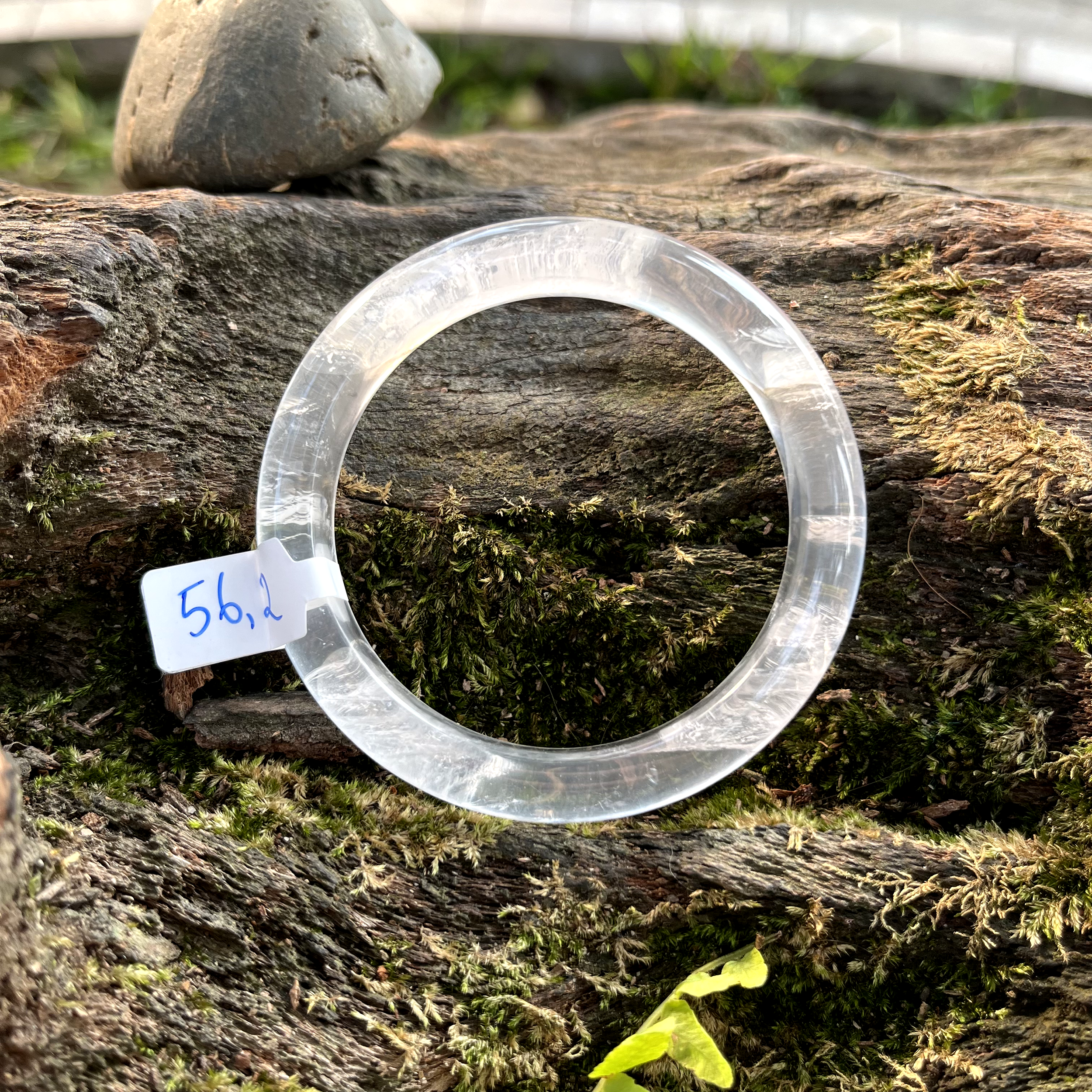 A0042T01 - Vòng thạch anh trắng trong Ni 56.2